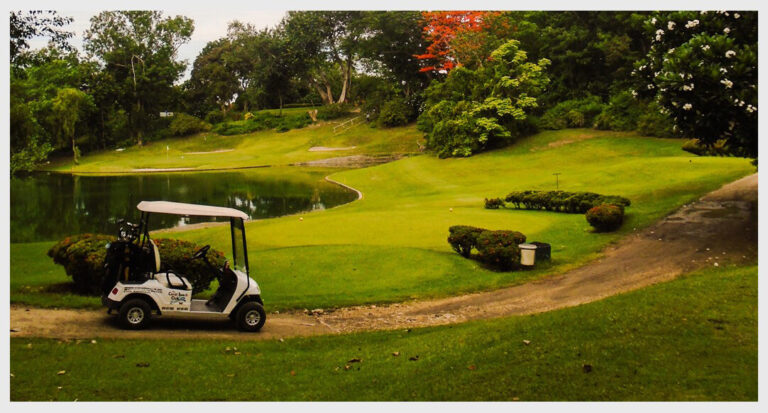 Golf Field and Golf Car